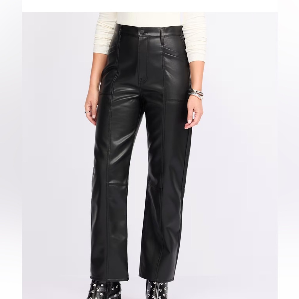 Pistola - Taylor Vegan Leather Pants - Black - Size 28